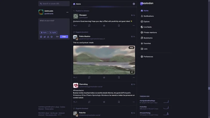 mastodon red social Merca2.es