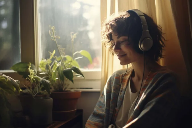 portrait young adult listening radio transmission Merca2.es