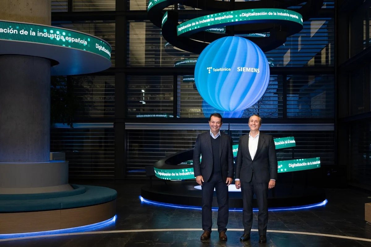 Telefónica y Siemens potenciarán juntas el IoT, los datos, la IA y los gemelos digitales en la industria de España