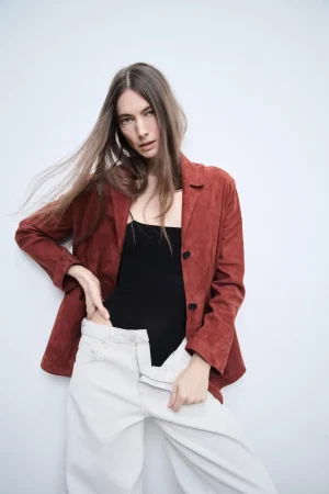 BLAZER PIEL ANTE 100% ZW COLLECTION LIMITED EDITION
