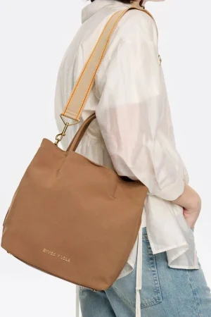 Bolso Chihuahua grande gabardina canela