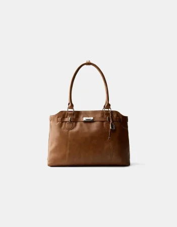 Bolso efecto piel abalorios