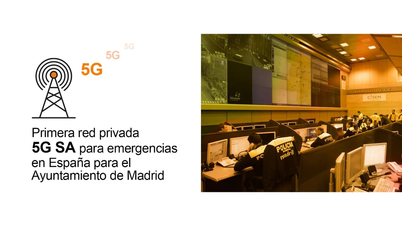 Orange y el Ayuntamiento de Madrid crearán la segunda red privada 5G SA para emergencias, tras la de Telefónica en Extremadura