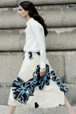 FALDA MIDI VOLUMEN ZW COLLECTION