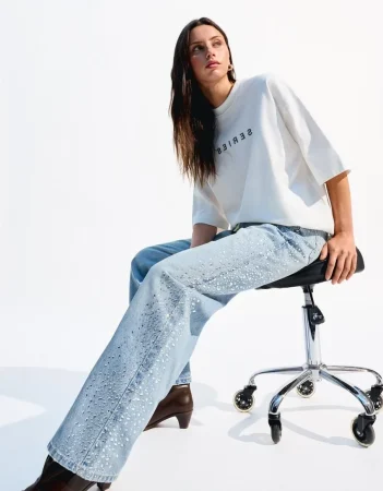 Jeans 90's wide brillo