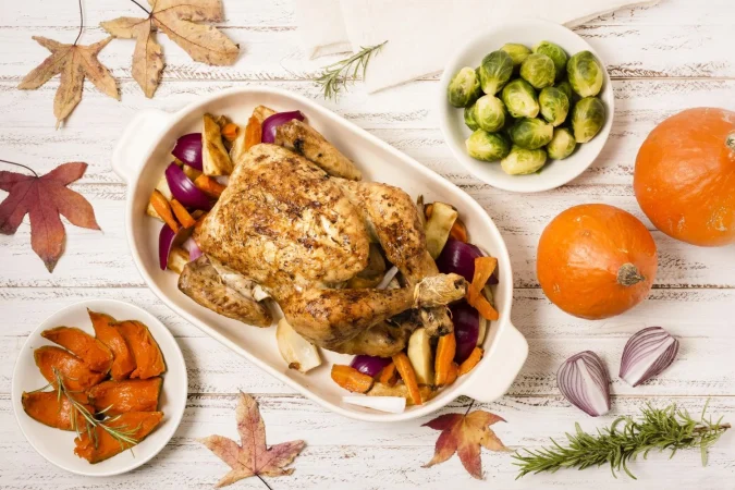 Imagina tu mesa con un delicioso pollo asado