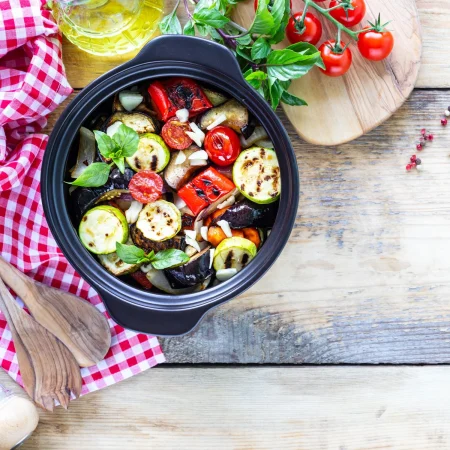 El momento de cocina las demás verduras