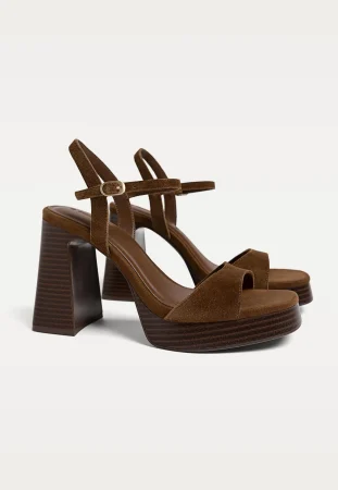 Sandalias plataforma serraje