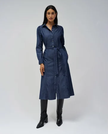 El Corte Inglés tiene el vestido camisero más versátil que necesitas en tu armario esta temporada 46 Merca2.es Vestido camisero en lightdenim