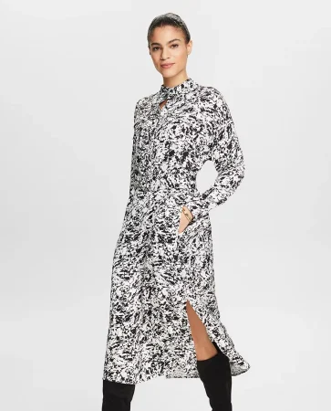 El Corte Inglés tiene el vestido camisero más versátil que necesitas en tu armario esta temporada 47 Merca2.es Vestido midi camisero viscosa estampado