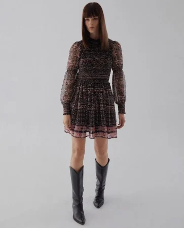 Vestido mini gomas