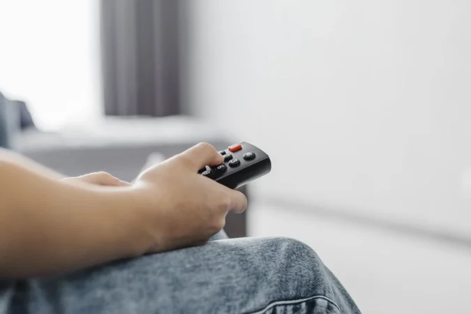 close up person using television remote Merca2.es