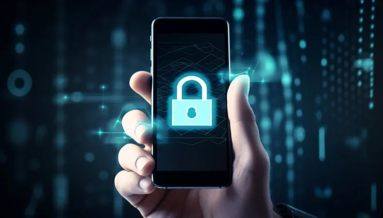 hand holding phone with lock screen it Merca2.es