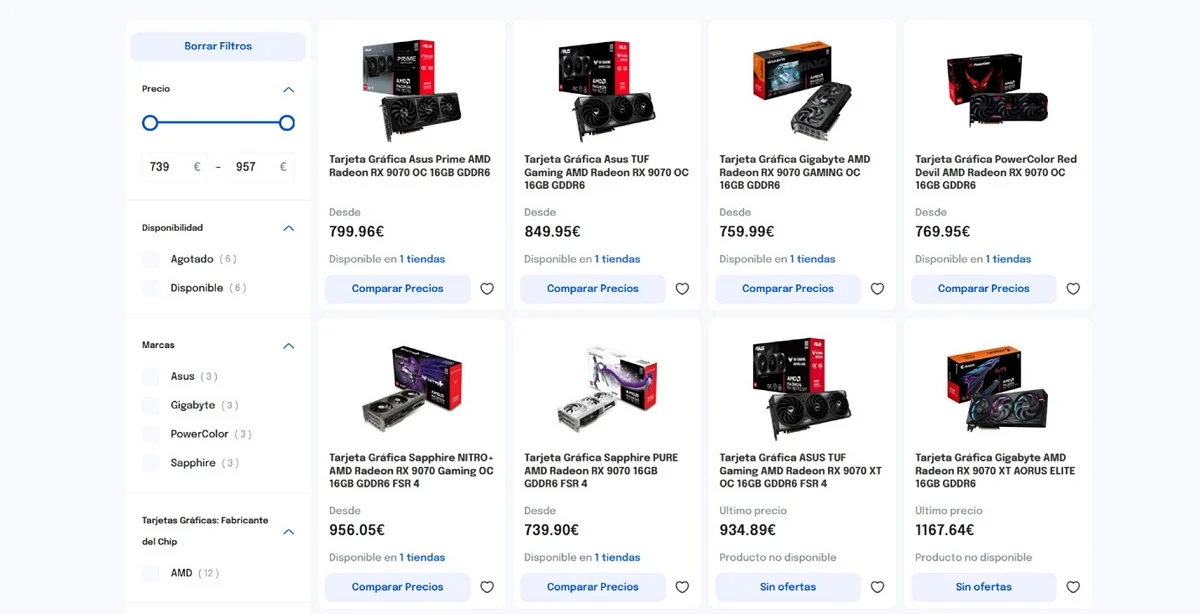 NVIDIA RTX 5070 Ti vs AMD RX 9070 XT: ¿Qué gráfica gaming elegir en 2025? 2 Merca2.es Crea PC . Pagina web Merca2.es