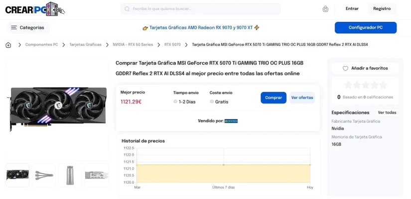 NVIDIA RTX 5070 Ti vs AMD RX 9070 XT: ¿Qué gráfica gaming elegir en 2025? 3 Merca2.es Crea PC Merca2.es