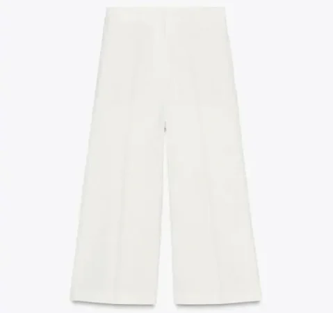 Zara se adelanta a la primavera con estos pantalones de vestir y lucir con zapatillas 10 Merca2.es 8. Pantalones altos de Culotte