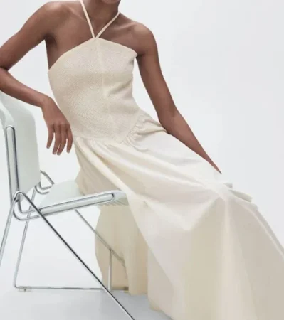 Vestido combinado de Mango (45,99 euros)