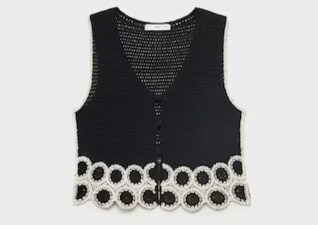 Chaleco crochet de Mango (35,99 euros)