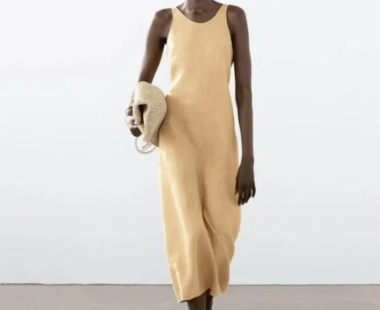 Las prendas imprescindibles de Massimo Dutti para esta temporada. Vestido amarillo de lino: un must-have para esta primavera