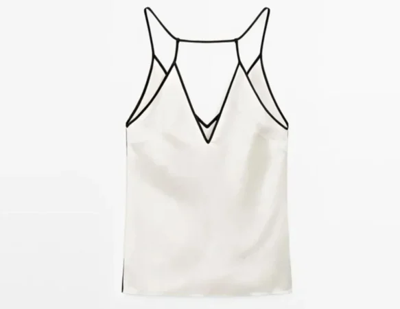 Top satinado de tirantes: el toque de elegancia