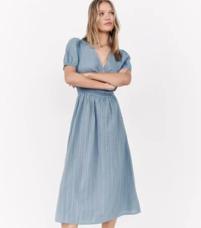 10. Vestido midi Violeta estampado