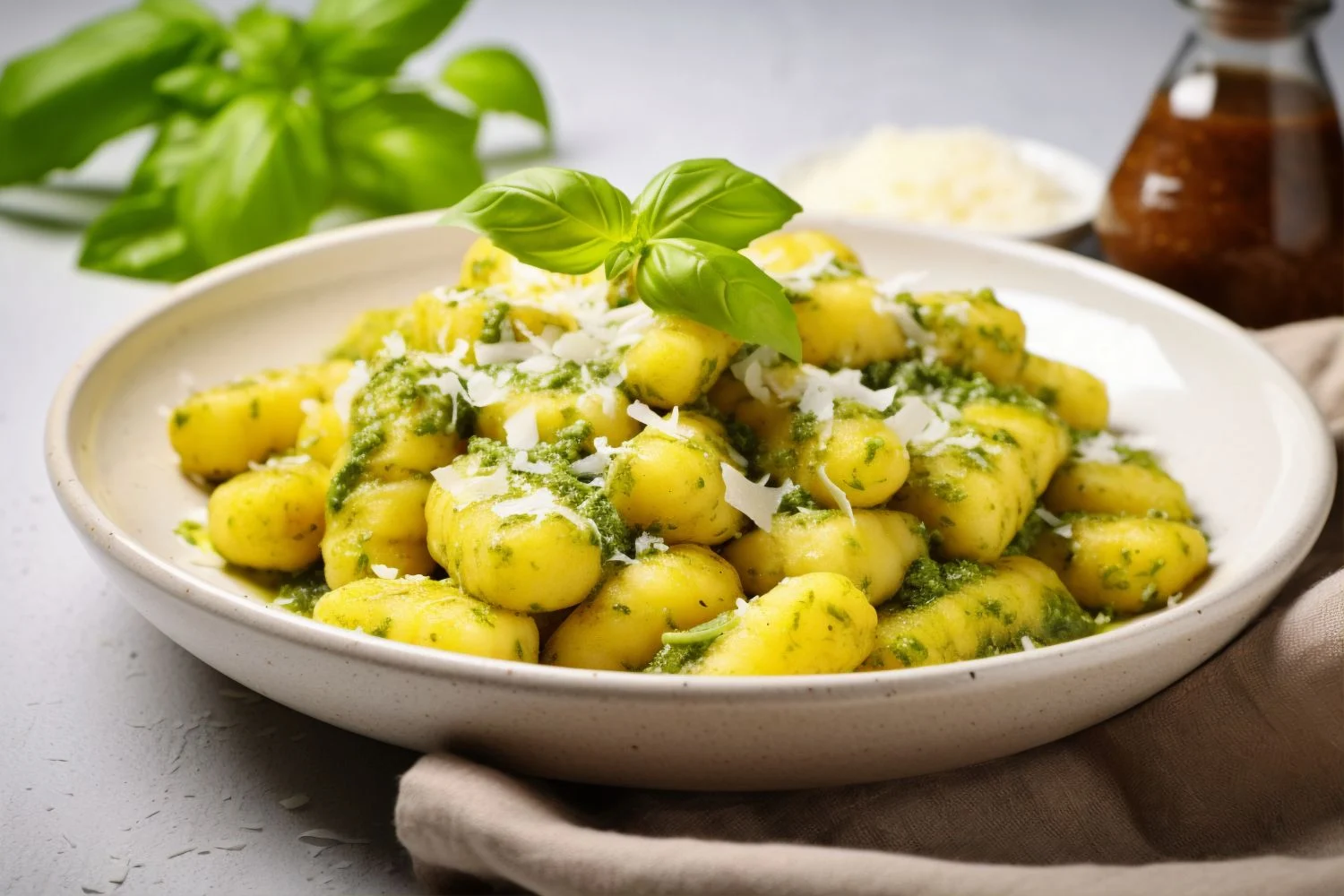 Ñoquis al pesto: Una cena fácil y ligera