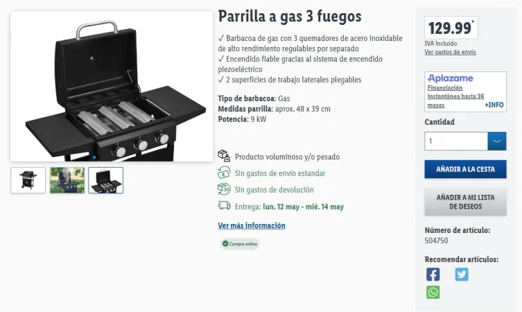 Lidl se adelanta al buen tiempo con este electrodoméstico perfecto para hacer barbacoas al aire libre 34 Merca2.es Facilidad de uso y seguridad