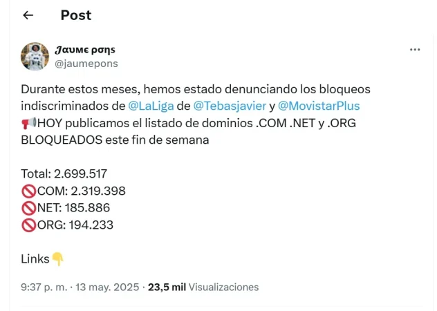 LaLiga 'gate' al Constitucional: enfada hasta a los negocios de los aliados 1 Merca2.es LaLiga 'gate' ya enfada hasta a las clases altas: bloquea hasta webs de pádel y negocios de aliados