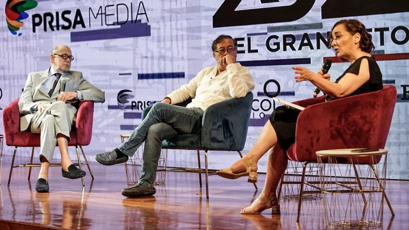 Oughourlian rompe con el presidente colombiano Gustavo Petro a cuenta del Canal Uno 1 Merca2.es reto Merca2.es