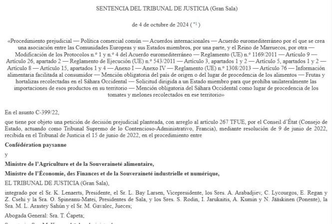 Carrefour, Alcampo y Lidl, en el disparadero por ofrecer tomates del Sáhara y engañar en el etiquetado 3 Merca2.es sentencia Merca2.es