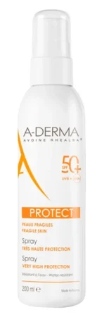 Los mejores fotoprotectores corporales del 2025 7 Merca2.es A DERMA PROTECT SPRAY SOLAR SPF 50 Merca2.es