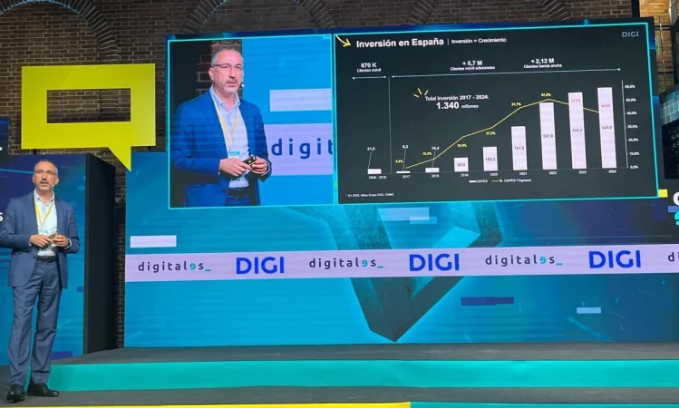 Digi prevé llegar en España a 10.000 antenas, 20 millones de hogares con fibra y 10.000 empleados 1 Merca2.es Digi prevé llegar en España a 10.000 antenas, 20 millones de hogares con fibra y 10.000 empleados