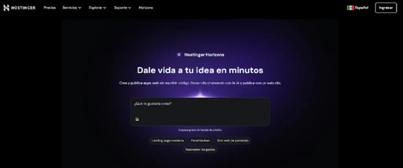 3 mejores creadores de aplicaciones y sitios web de IA sin código 1 Merca2.es Hostinger Merca2.es