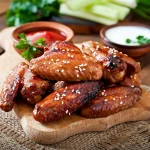 Alitas de pollo picantes con pimentón de la Vera y salsa de queso azul: Una explosiva fusión de sabores