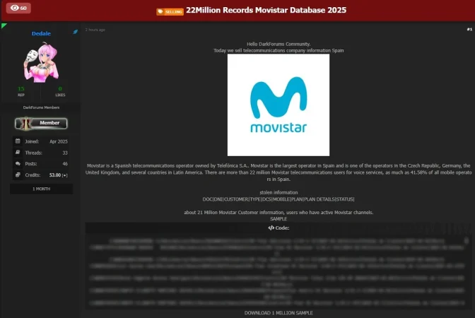 Nuevo hackeo a Telefónica tras haber sido advertida por otro ciberdelincuente 1 Merca2.es Nuevo hackeo a Telefónica tras haber sido advertida por otro ciberdelincuente