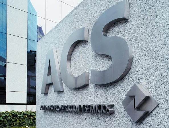 ACS logo en piedra Merca2.es