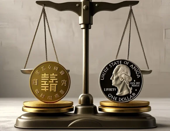 Dólar de EEUU y yuan chino