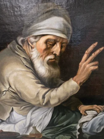 Una copia de un Murillo del siglo XVII (o tal vez original) sale a subasta en Madrid 2 Merca2.es La bendicion de Isaac a Jacob COPIA DETALLE 2 Merca2.es