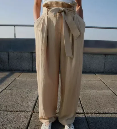 Pantalón paperbag