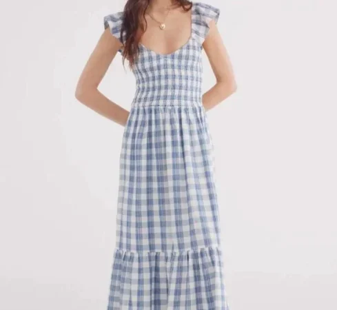 Estampado vichy azul claro: frescura y juventud