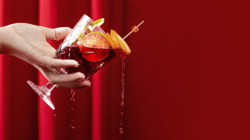 delicioso coctel de sangria en la mano Merca2.es