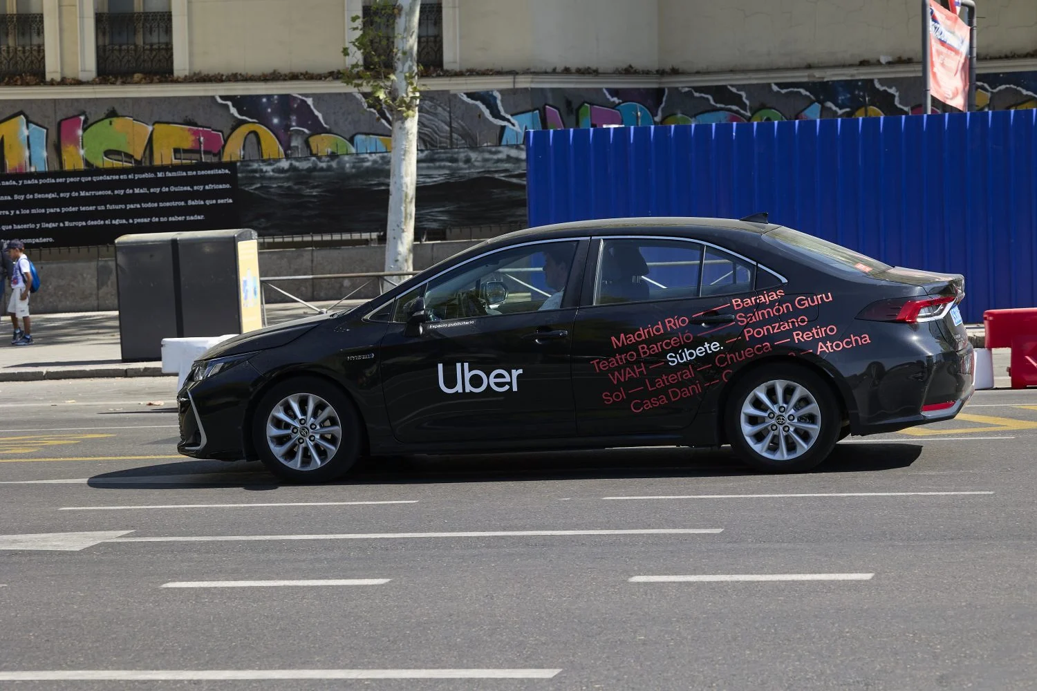 Vehículo de Uber en Madrid. Fuente: Agencias