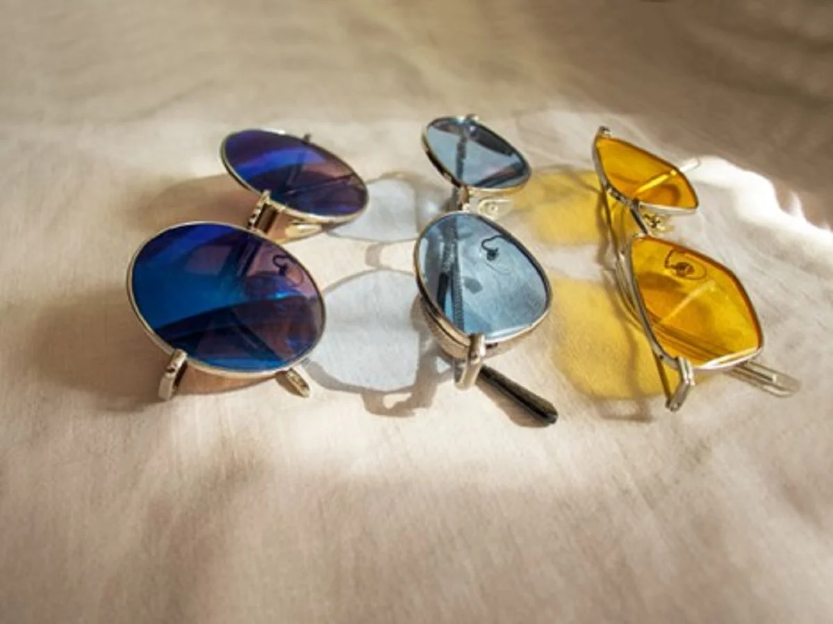 Gafas de cristales de colores