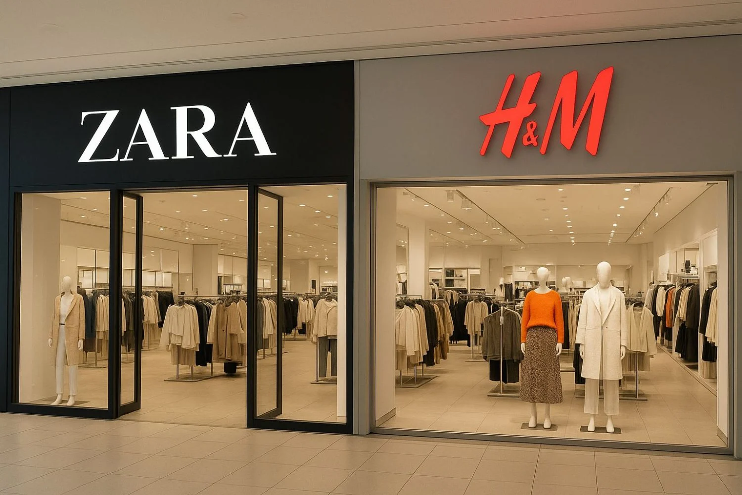 Inditex y H&M aumentan sus ventas por tienda en los últimos cinco años