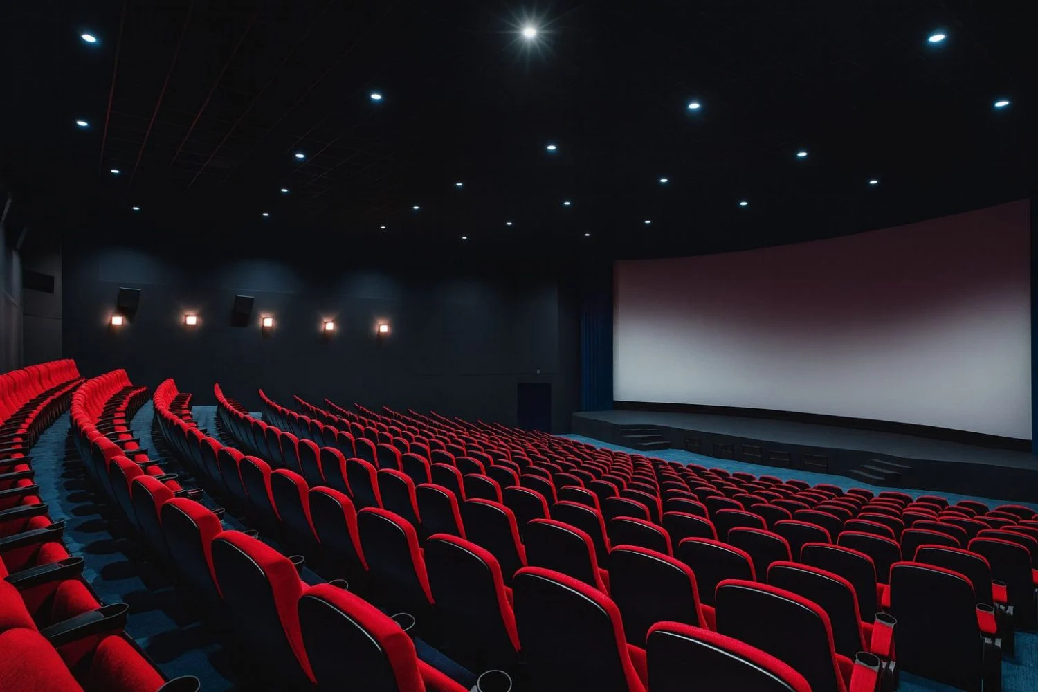 Cinesa Kinepolis Yelmo sala vacía pantalla gigante